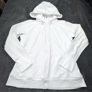 Athleta Triumph Hoodie Jacket. Size XL. White Excellent condition. No stains.